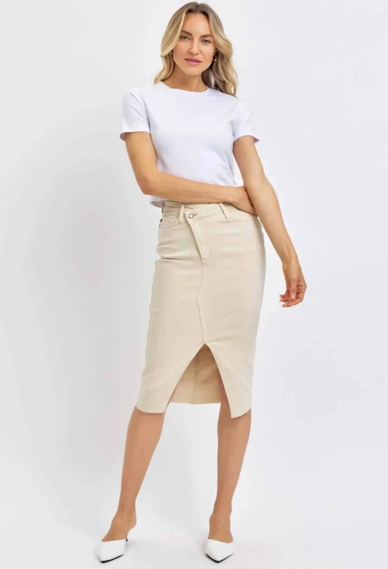 スカート LCDC : 25SS / FOLD-OVER JERSEY SKIRT (2COLORS) GIRLS ALINE SKIRT Model#40435 – Carlyz Craze